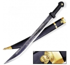 Russian Kindjal All Black Sword with Sheath